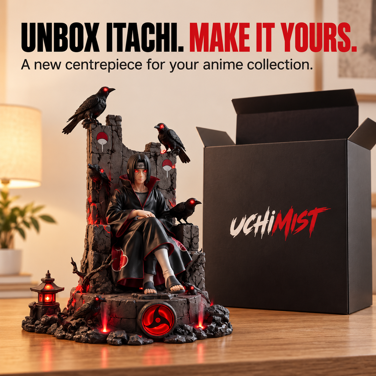 UchiMist Itachi Throne Humidifier product card — unbox