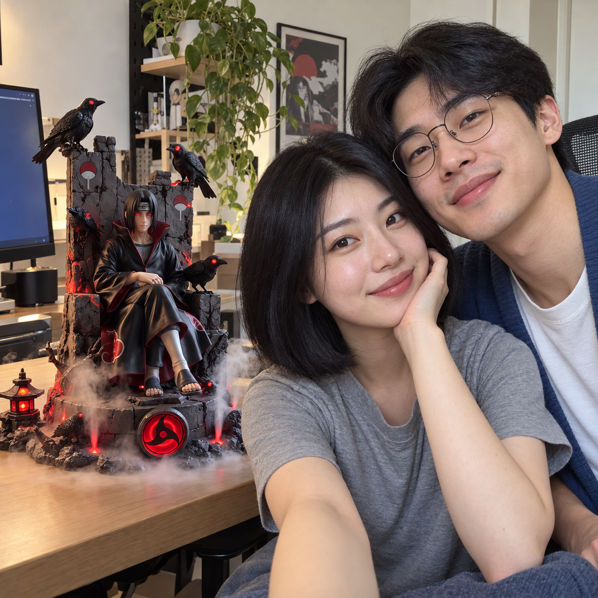 Generated illustrative UchiMist lifestyle photo — review asian couple