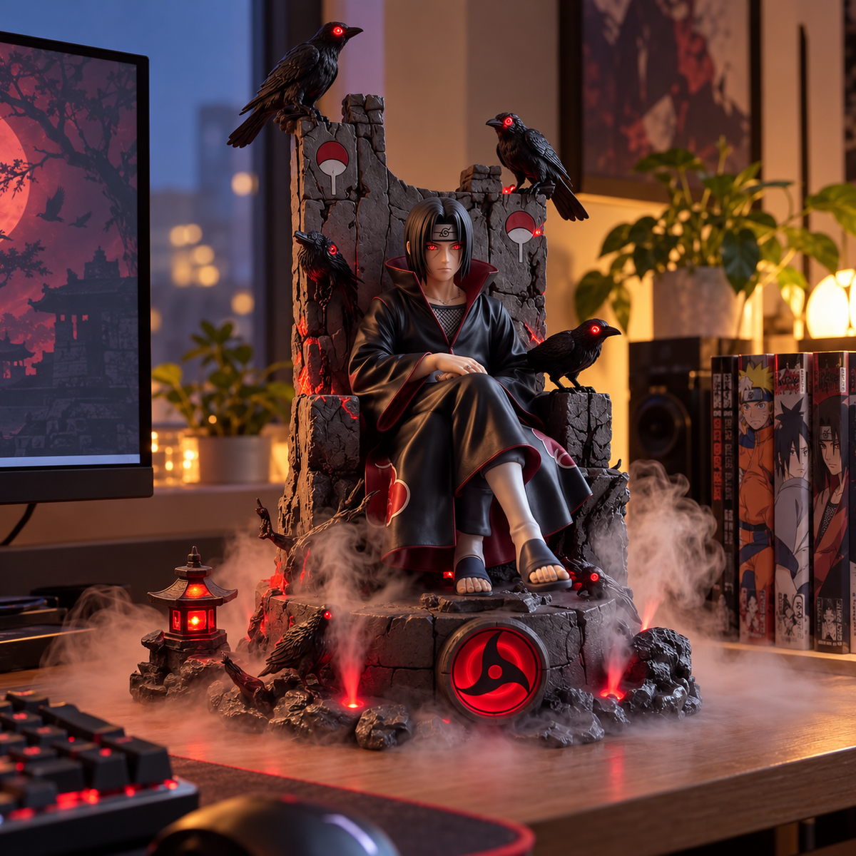 UchiMist Itachi Throne Humidifier — desk view